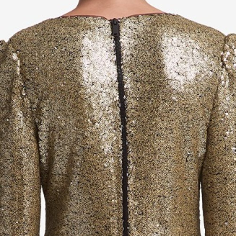 NWT DKNY Gold Full Sequin dress, 6 - Picture 4 of 6